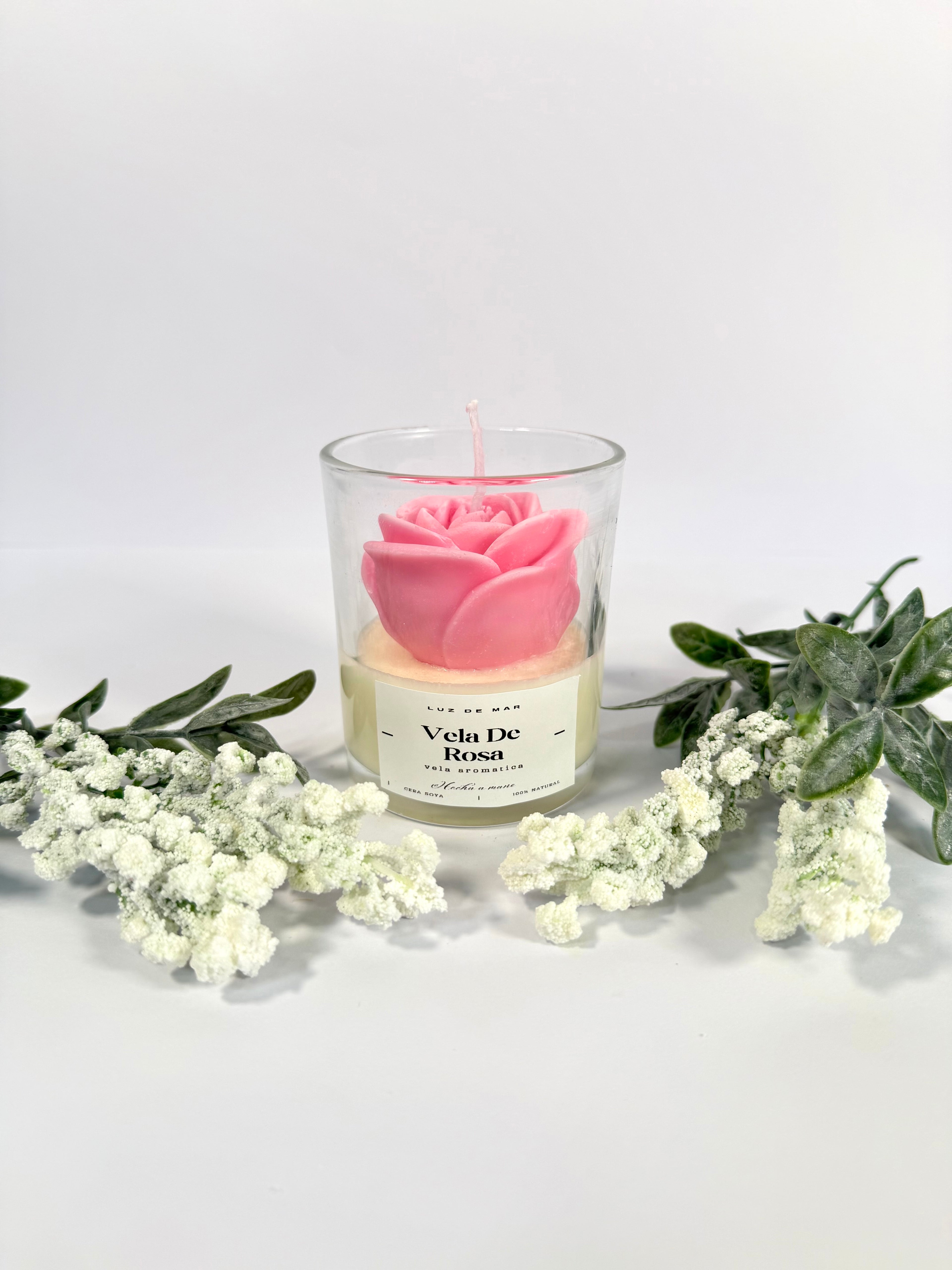 VELA DE ROSA