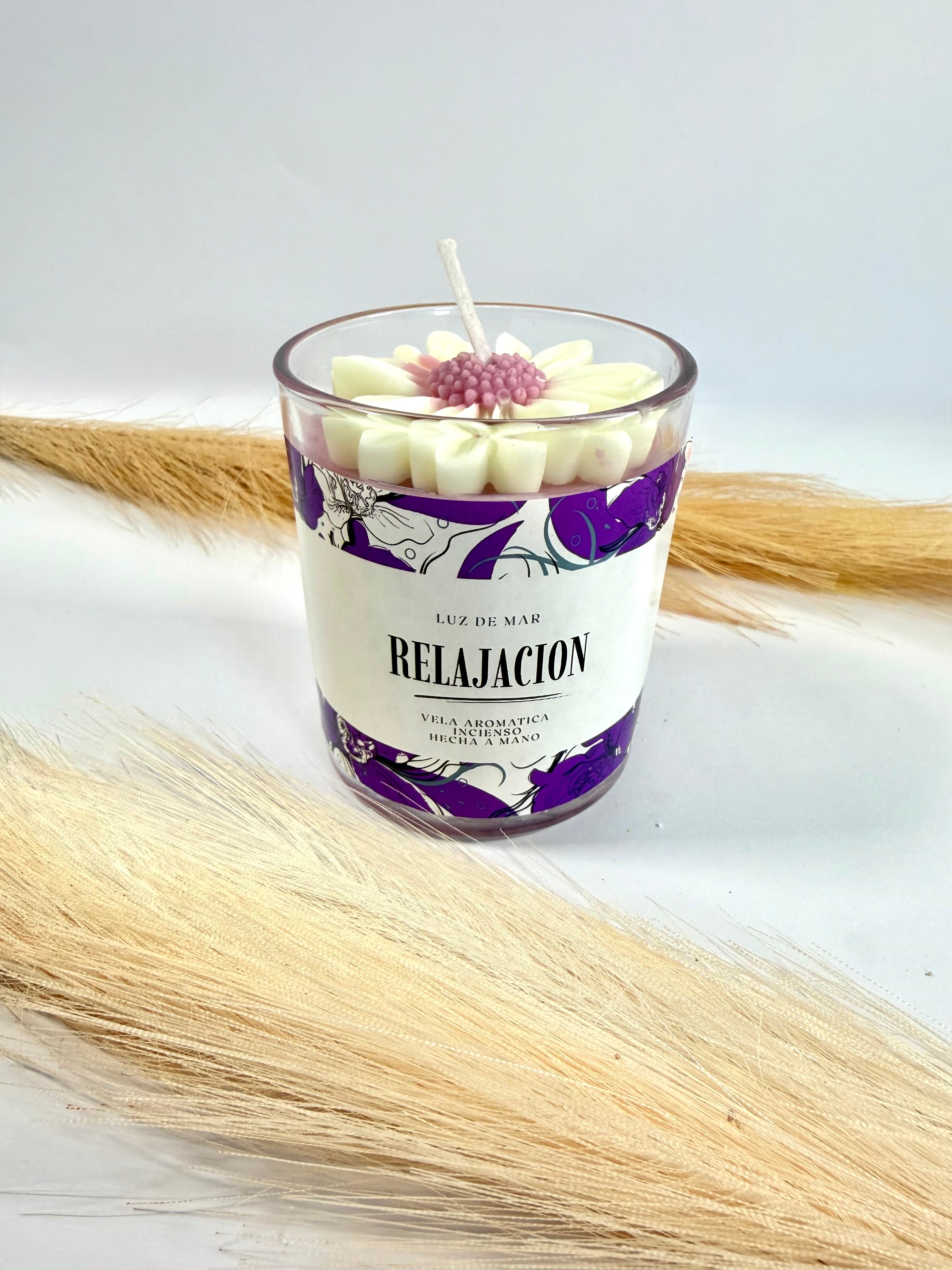 RELAJACION  vela en vaso